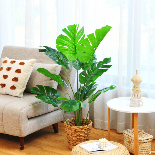 1.2M Artificial Plant Fake Palm Tree Indoor Outdoor Decor Monstera