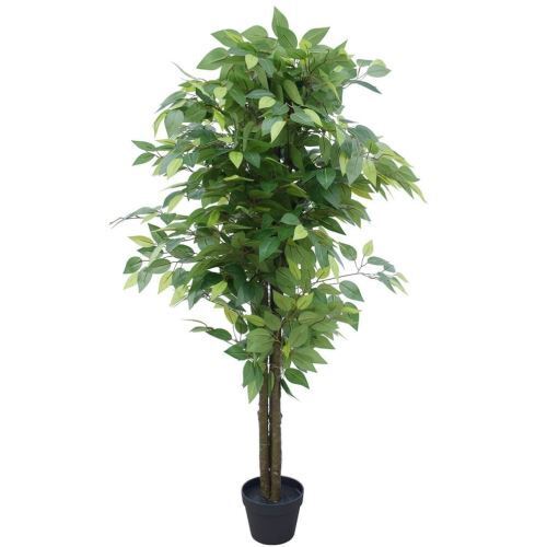 145cm Artificial Bushy Ficus Indoor Plant With Plastic Pot Decor Home Decor Tree Fake